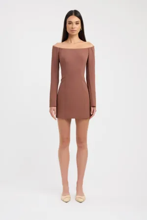 Oyster Long Sleeve Mini Dress