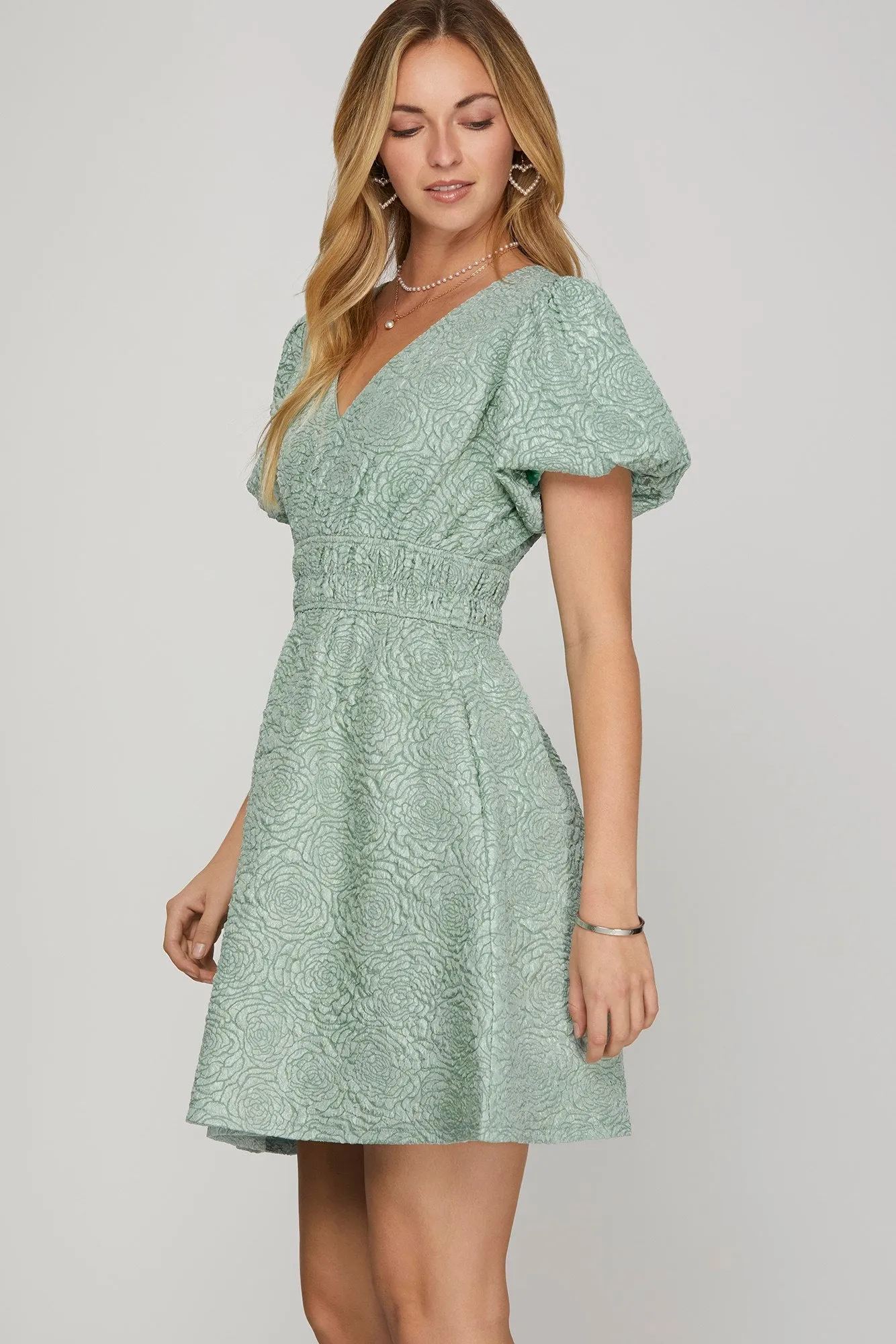 PRE-ORDER: Don't Be Shy Dress in Sage