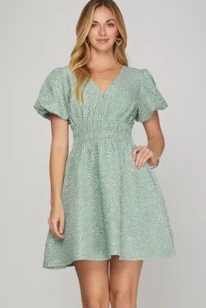 PRE-ORDER: Don't Be Shy Dress in Sage