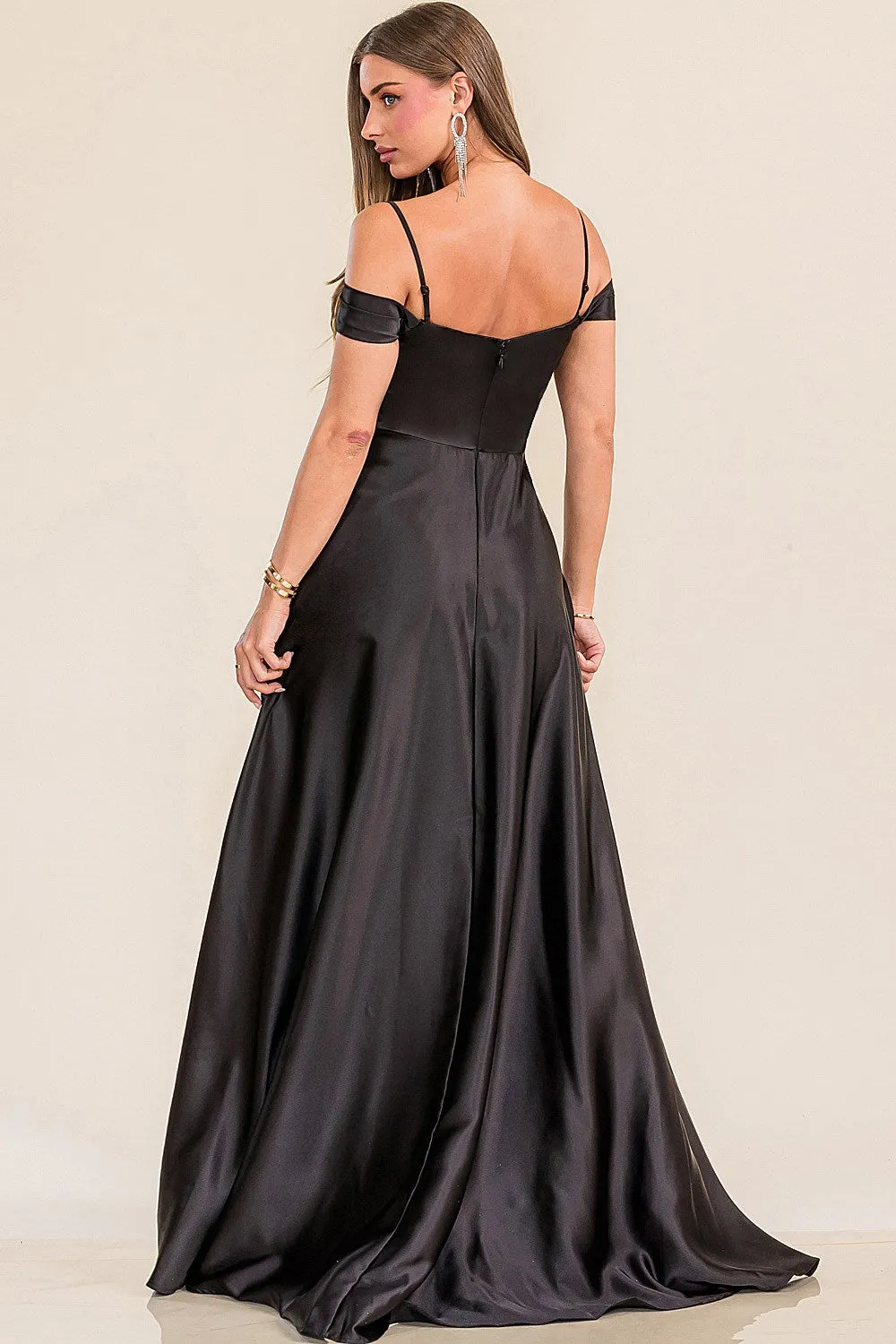 PRE-ORDER: Victoria Satin Dress in Wine