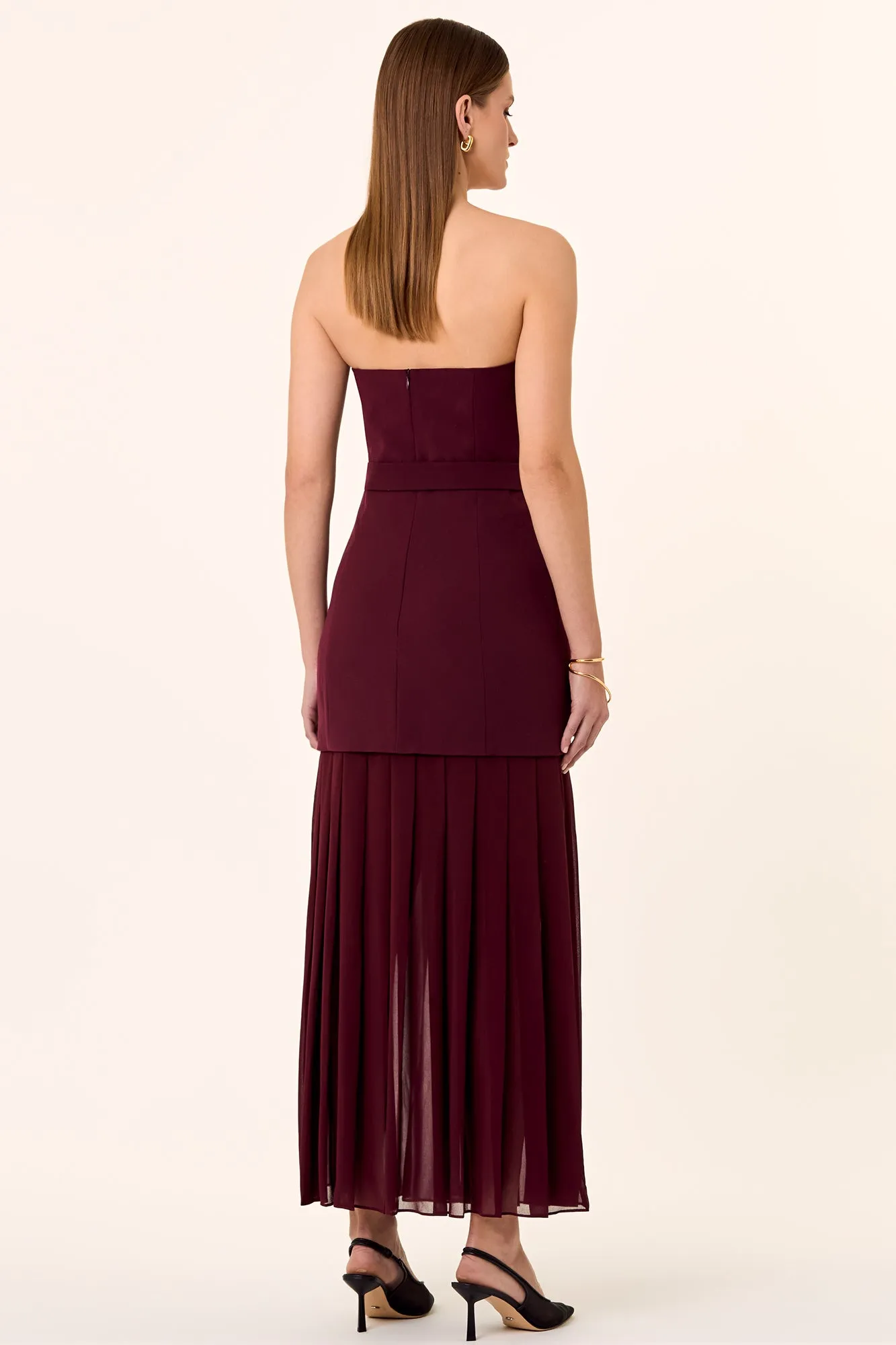 Reagan Dress - Bordeaux