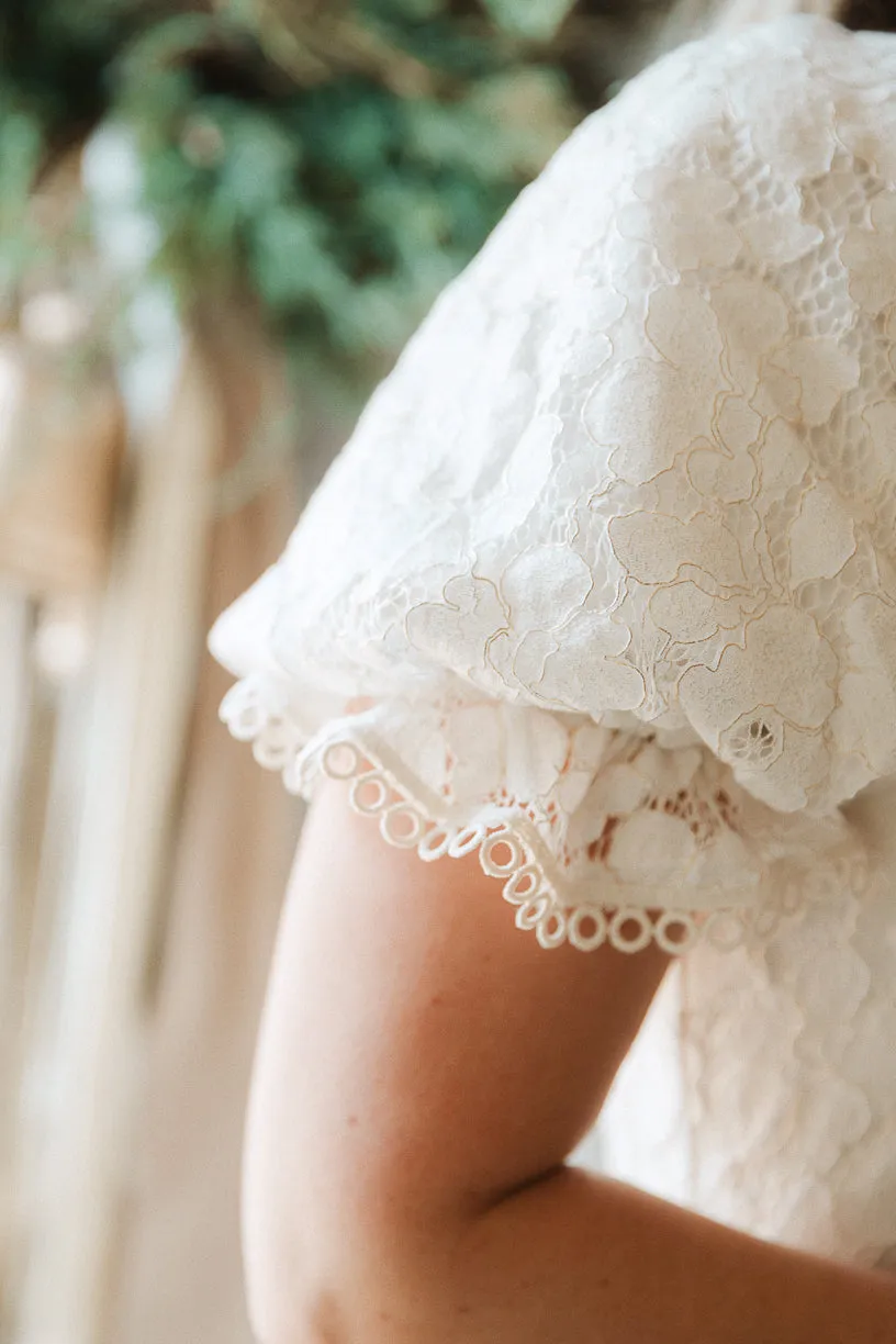 Secret Garden Dress in White Lace - FINAL SALE