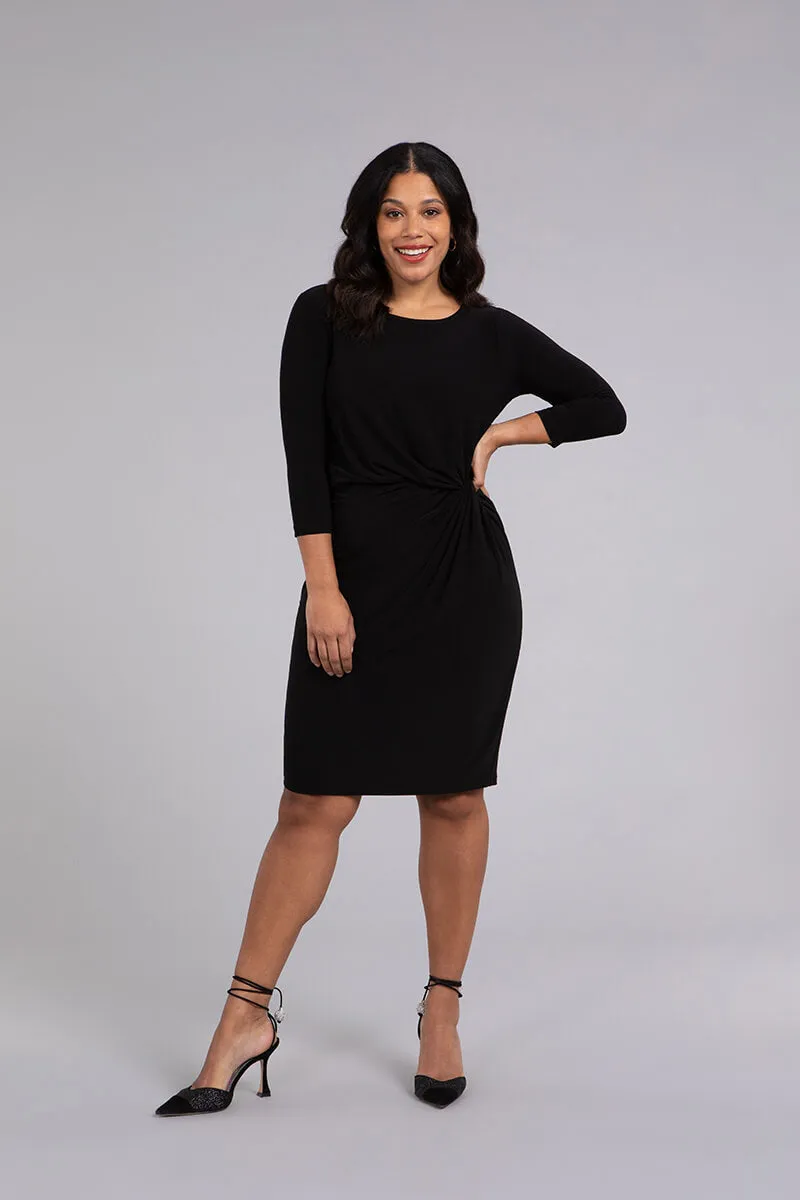 Side Twist Dress | Black