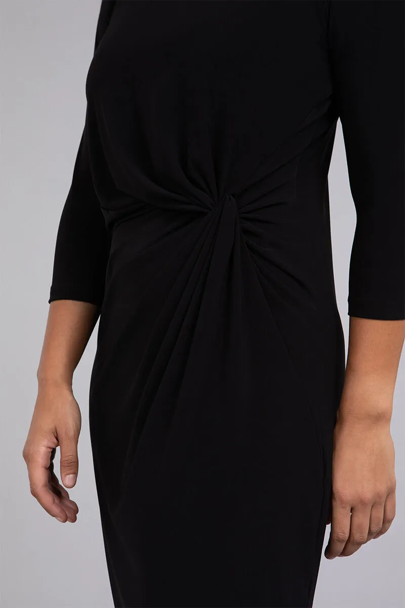 Side Twist Dress | Black