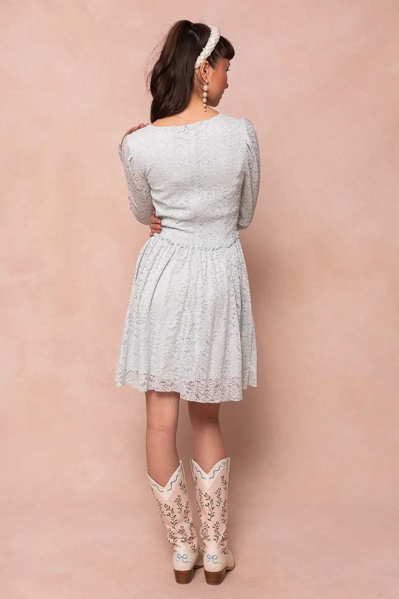 So Romantic Dress in Blue - FINAL SALE