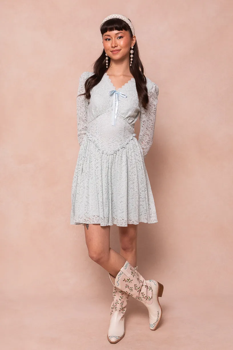 So Romantic Dress in Blue - FINAL SALE