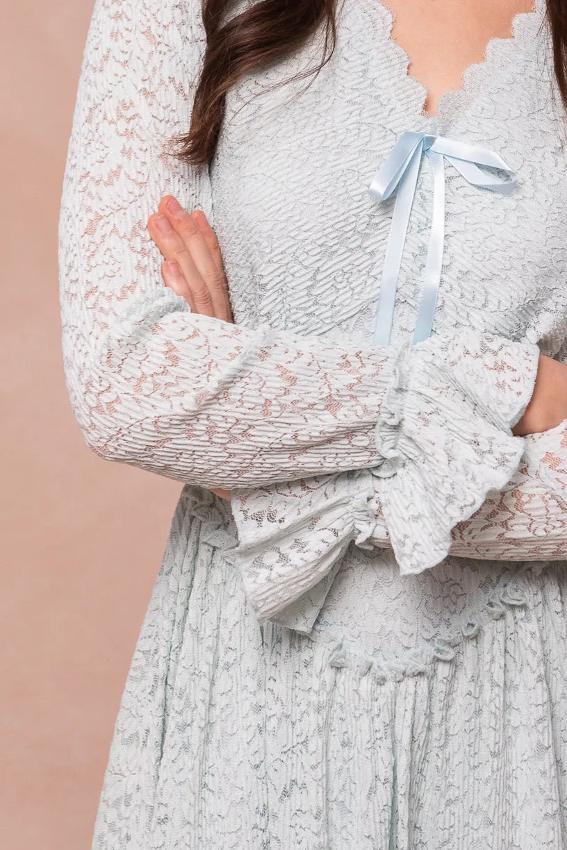 So Romantic Dress in Blue - FINAL SALE