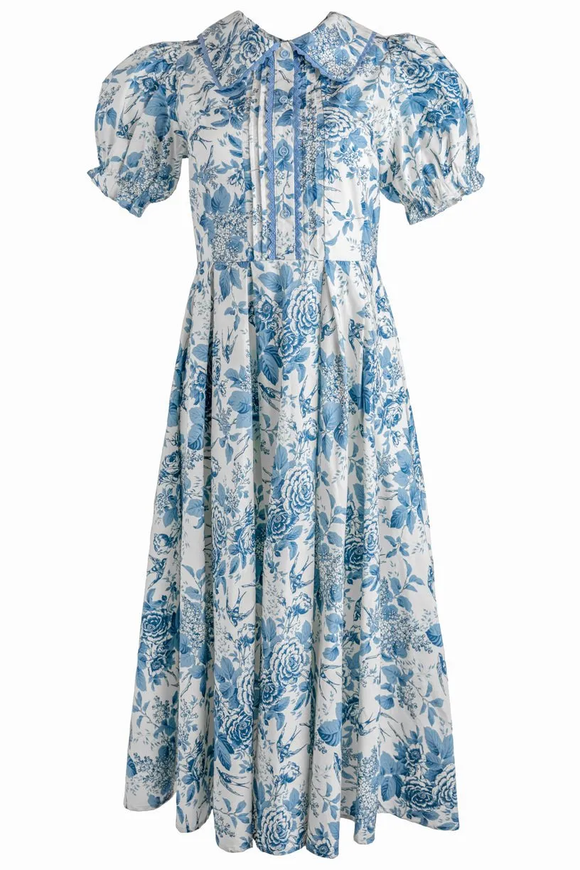 Sophia Dress in Blue Floral