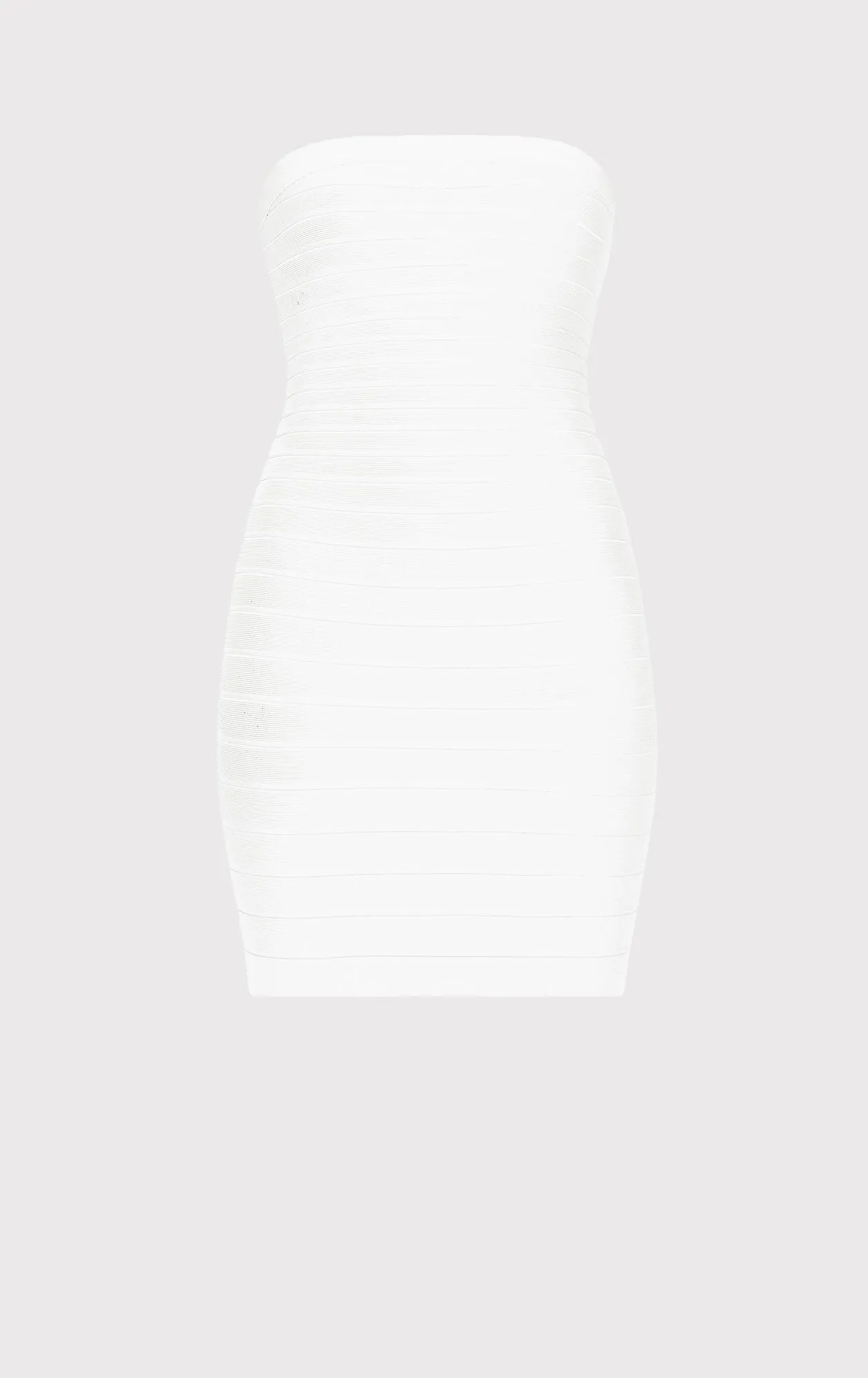 STRAPLESS BANDED MINI DRESS