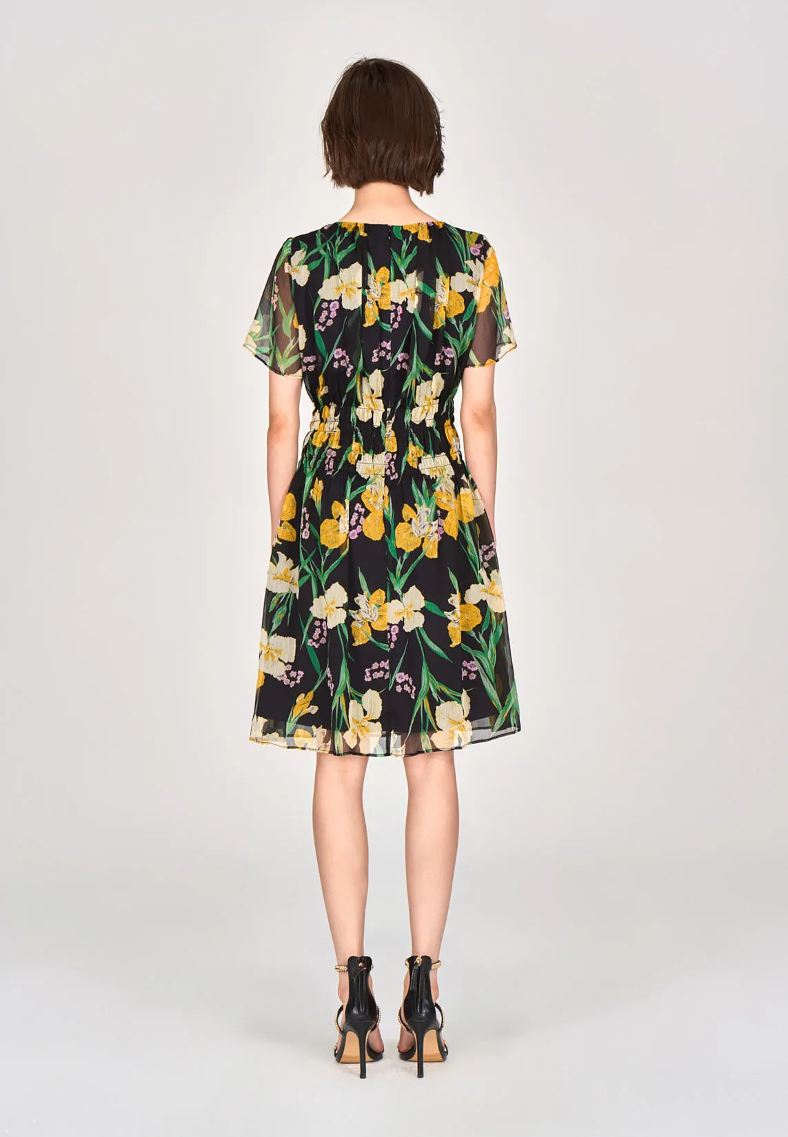 Summer Floral Chiffon Dress