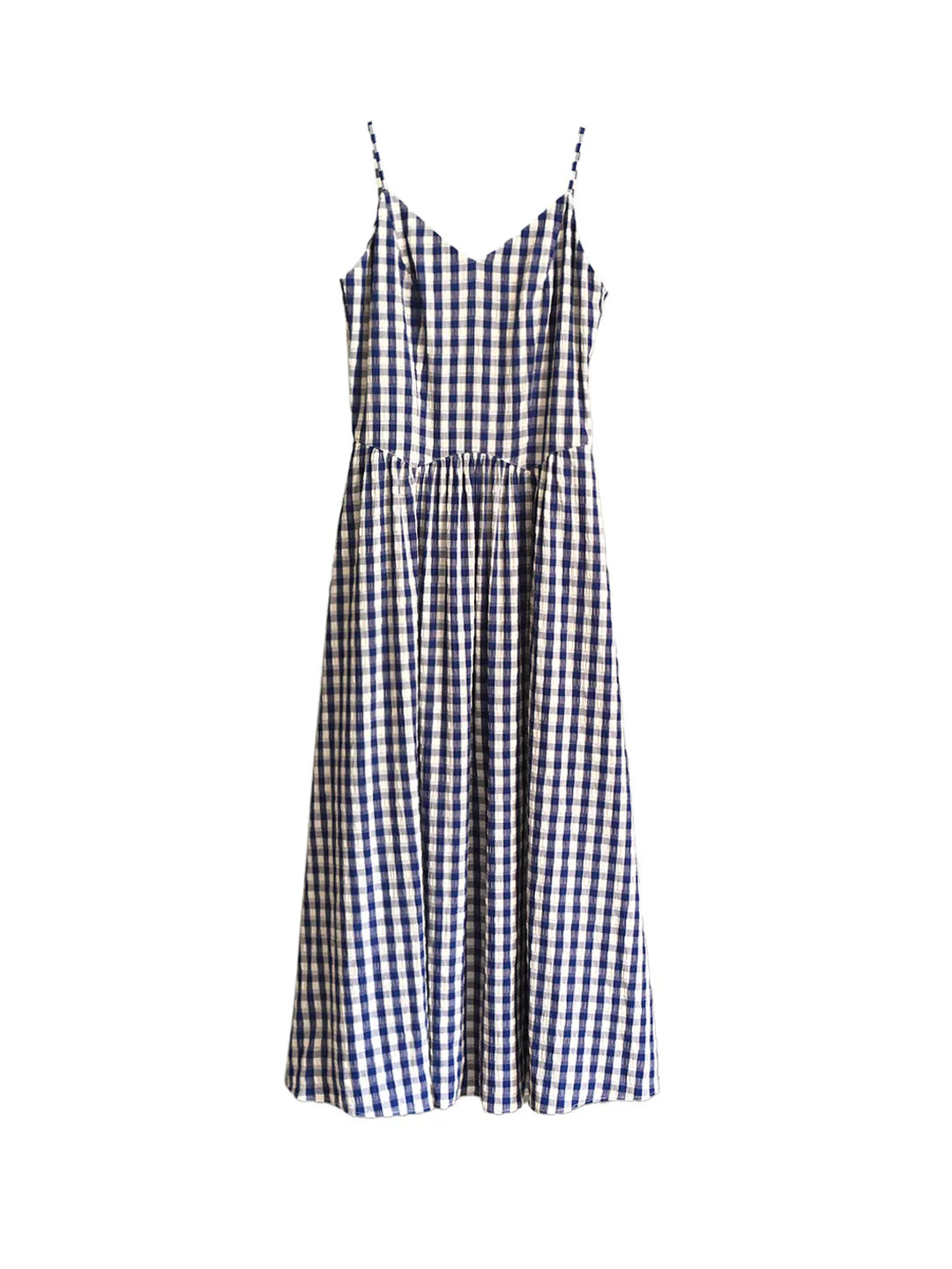 Tinsley Suspender Plaid Dress- Red