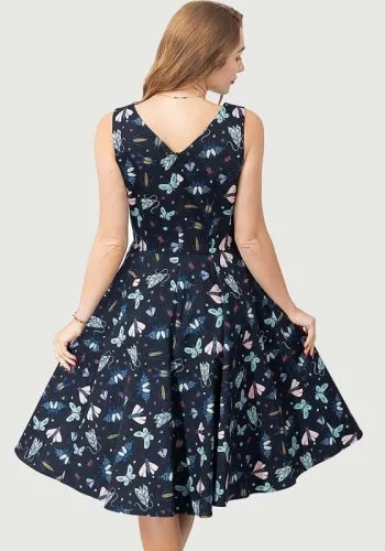 Walking on Sunshine Dress Midnight Butterfly