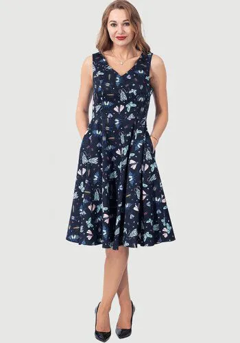 Walking on Sunshine Dress Midnight Butterfly