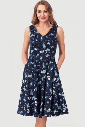 Walking on Sunshine Dress Midnight Butterfly
